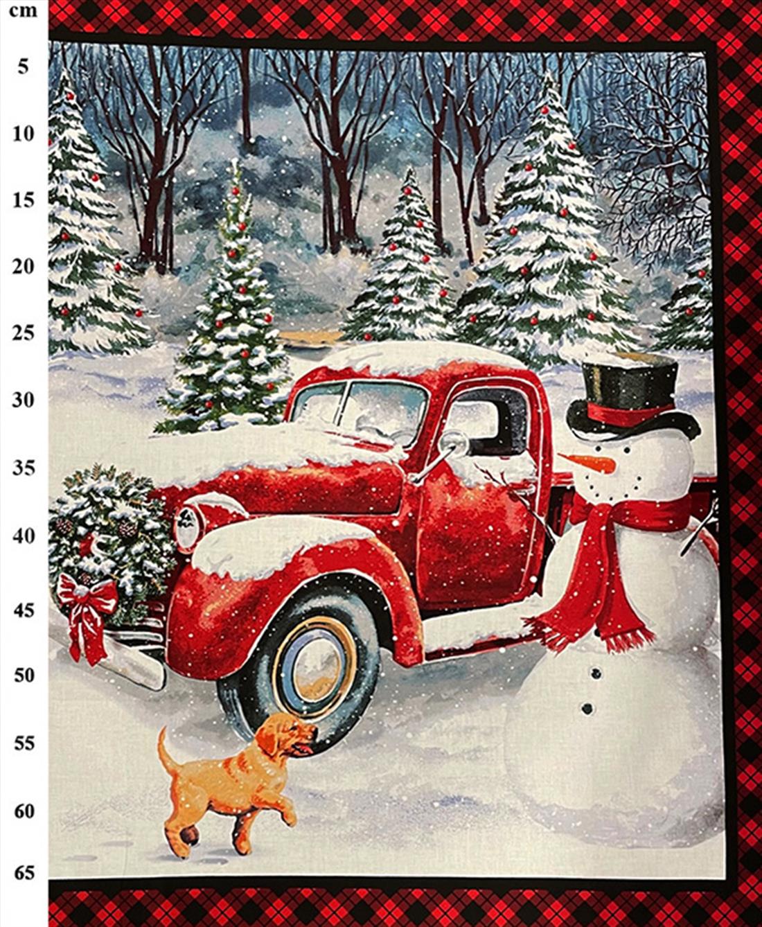 Printed Xmas Craft Cotton Poplin Fabric Quilting Dressmaking
