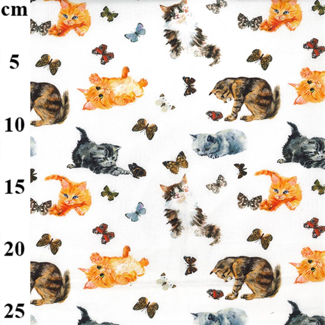 White Printed Cotton Fabrics