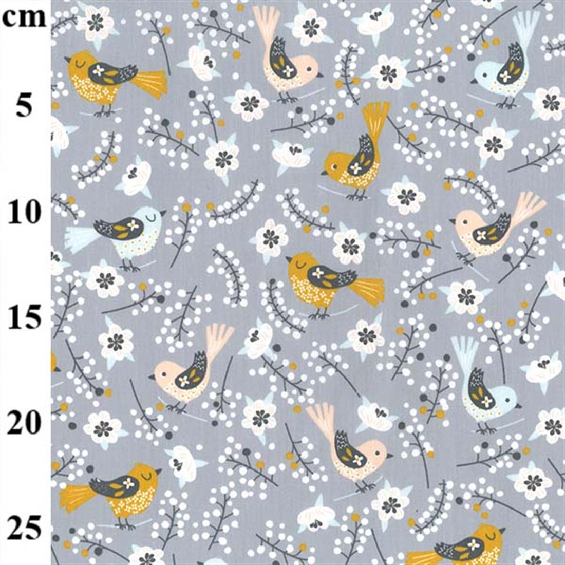 Grey Printed Cotton Fabrics