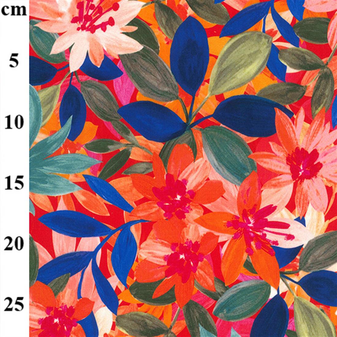 Red Digital Printed Viscose
