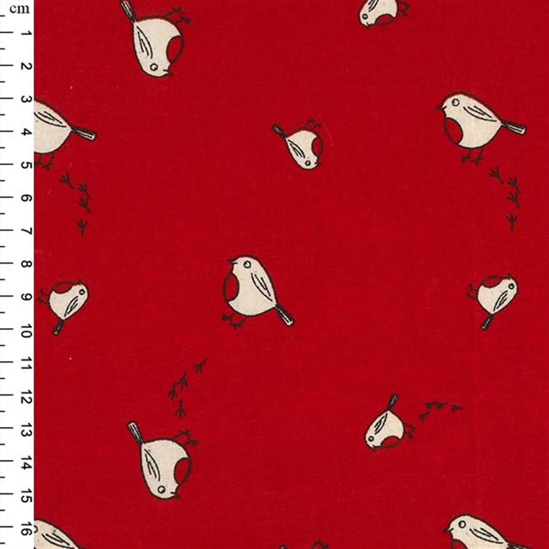 Red Printed Cotton Christmas