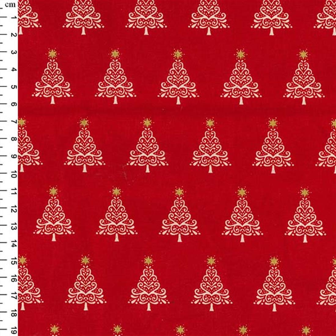 Red Printed Cotton Fabrics