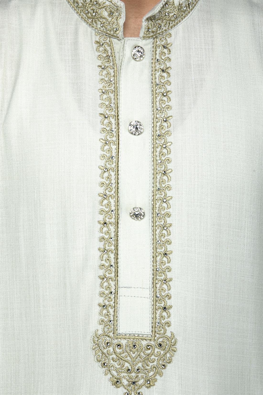 Pista Embroidered Silk Boys Shalwar Kameez