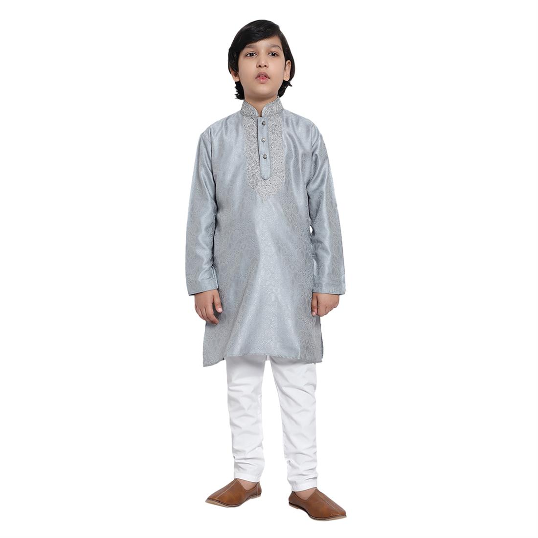Grey Boys Kurta Pajama