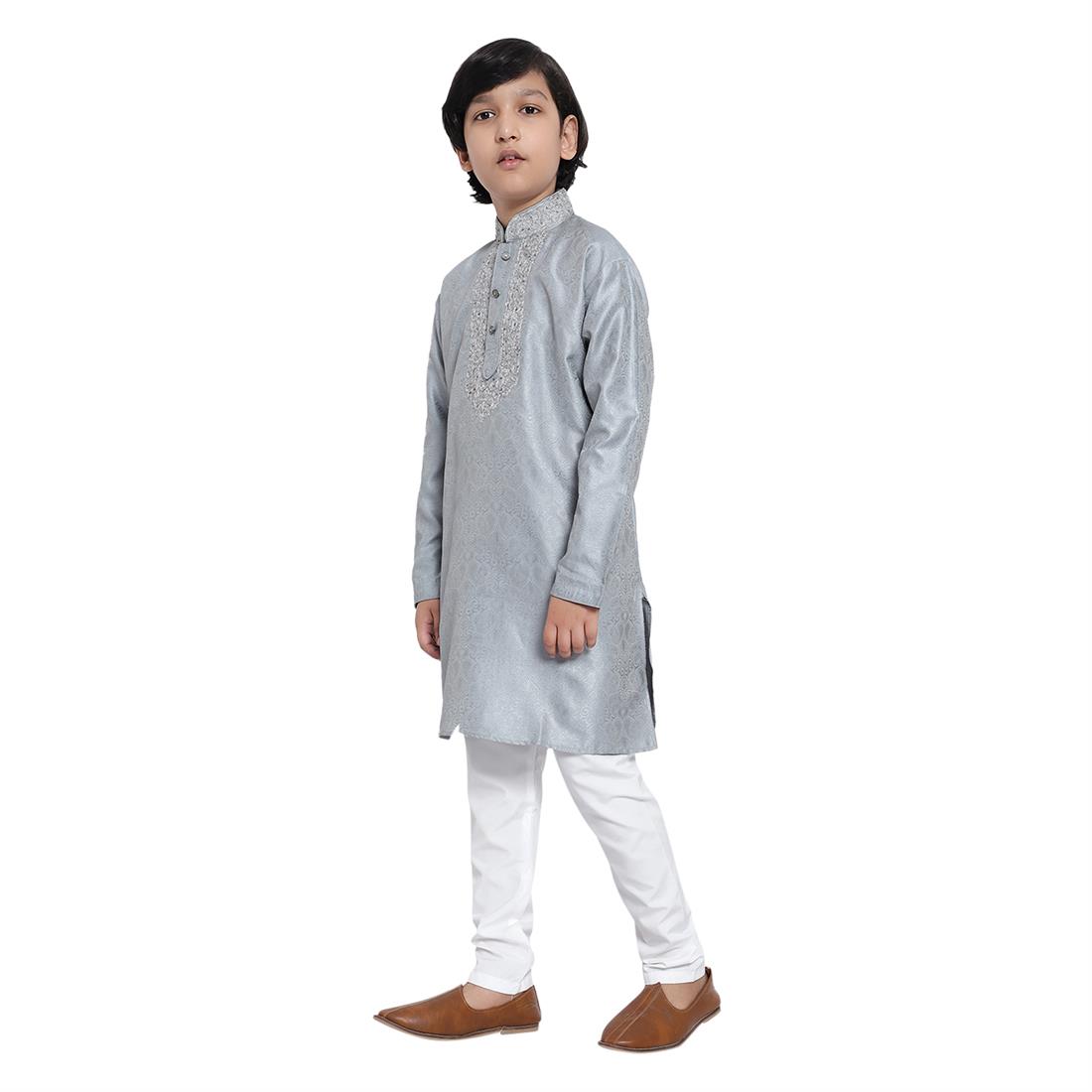 Grey Boys Kurta Pajama