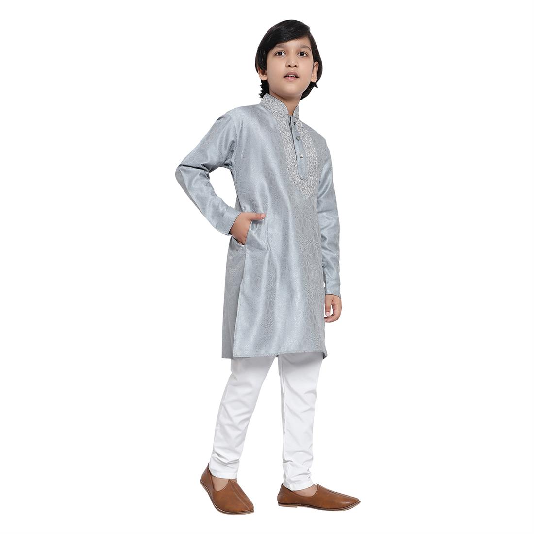 Grey Boys Kurta Pajama