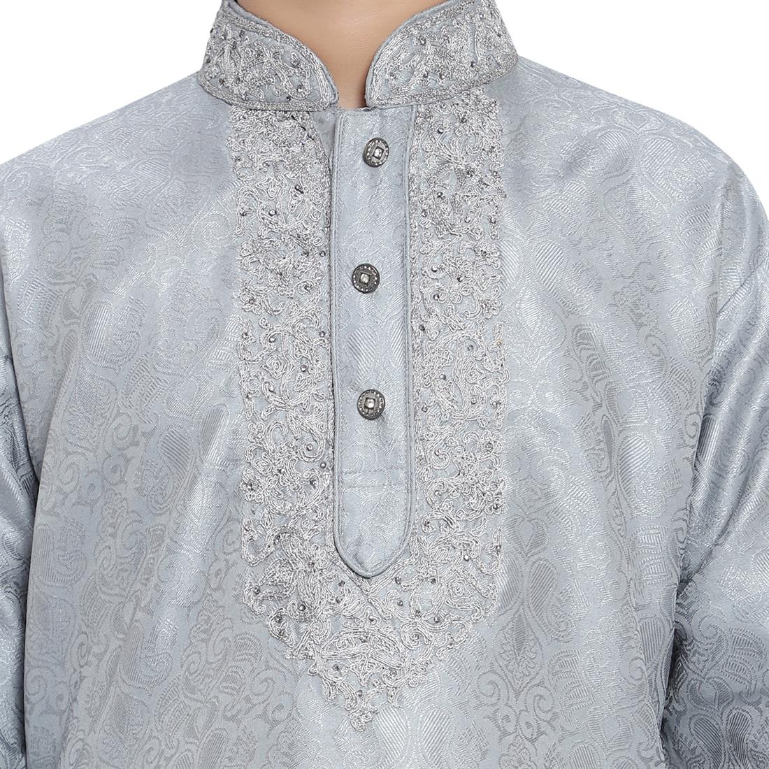 Grey Boys Kurta Pajama