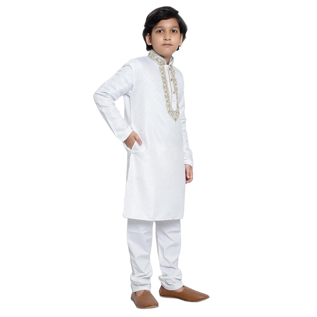 White Boys Kurta Pajama