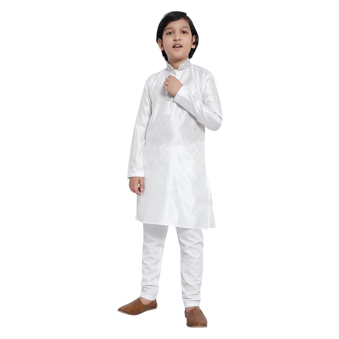 White Boys Kurta Pajama