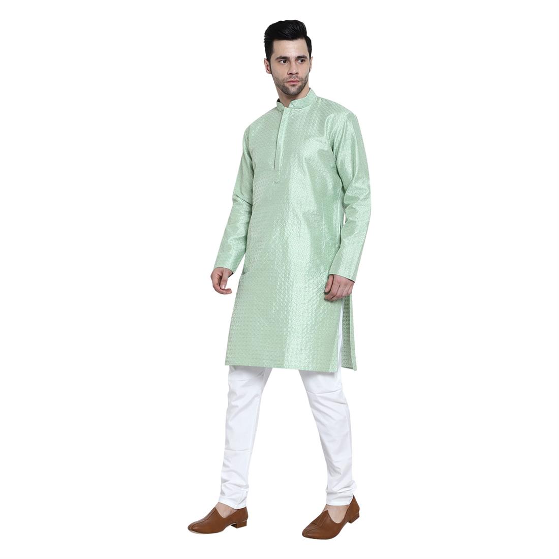Pista Mens Kurta Pyjama with Embroidery