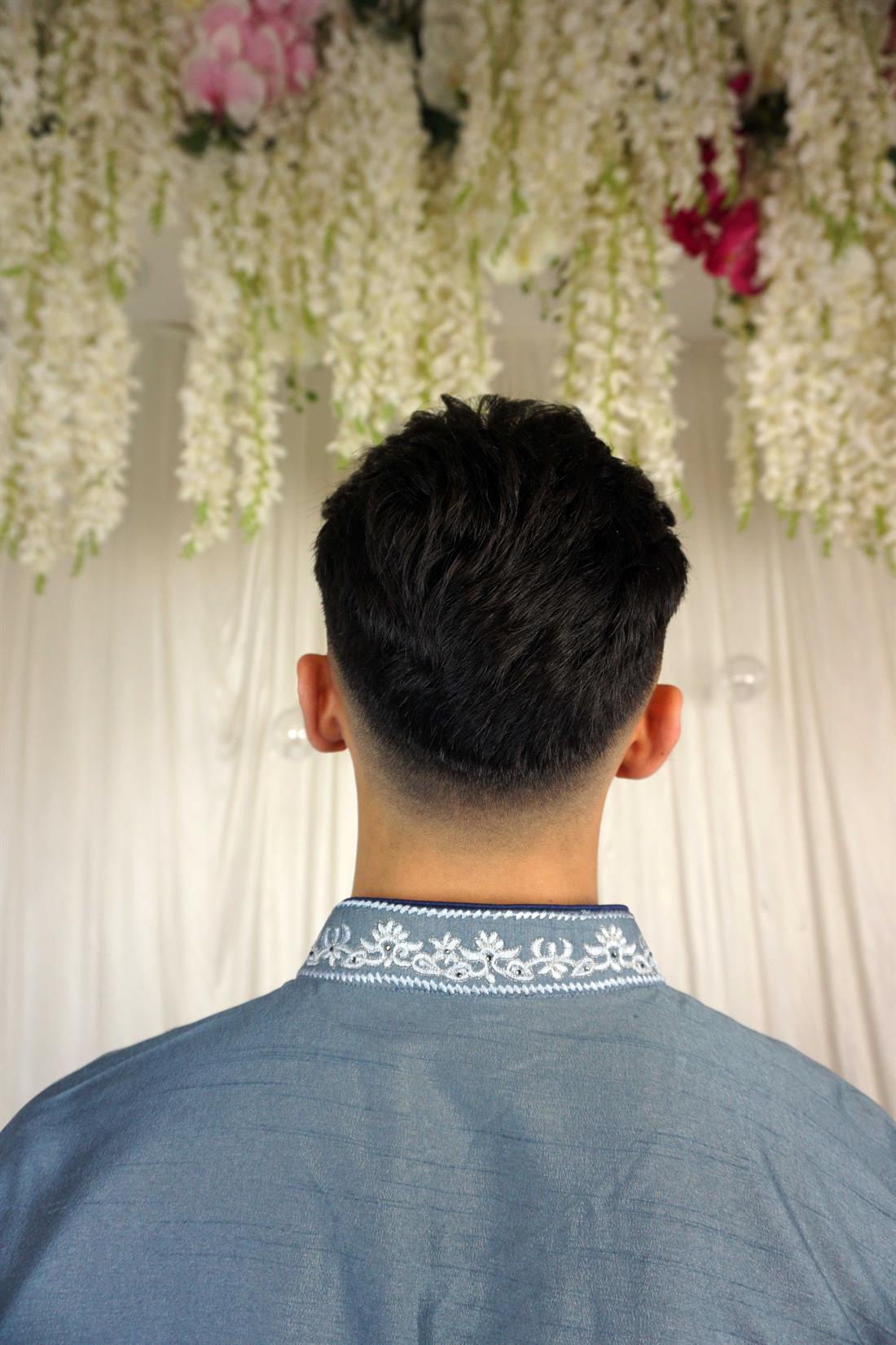 Grey Kurta Pajma with Embroidery