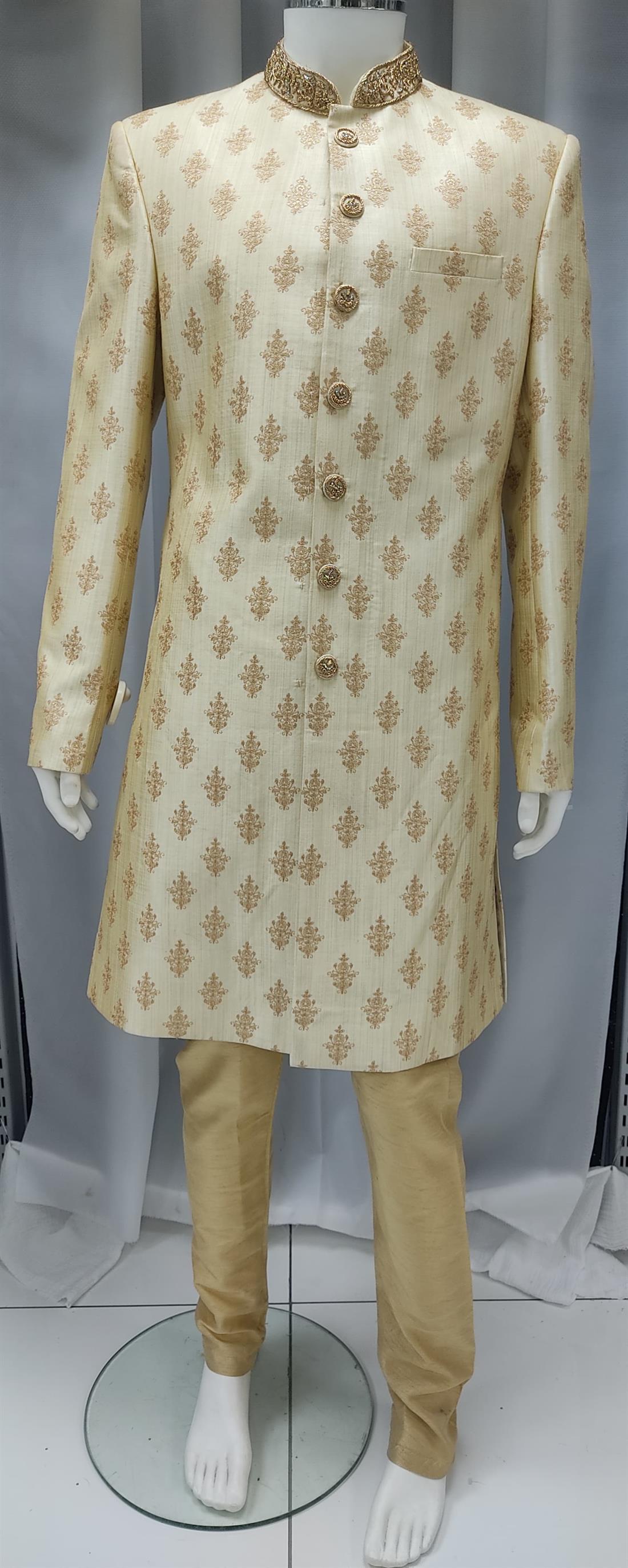 Gold Mens Sherwani