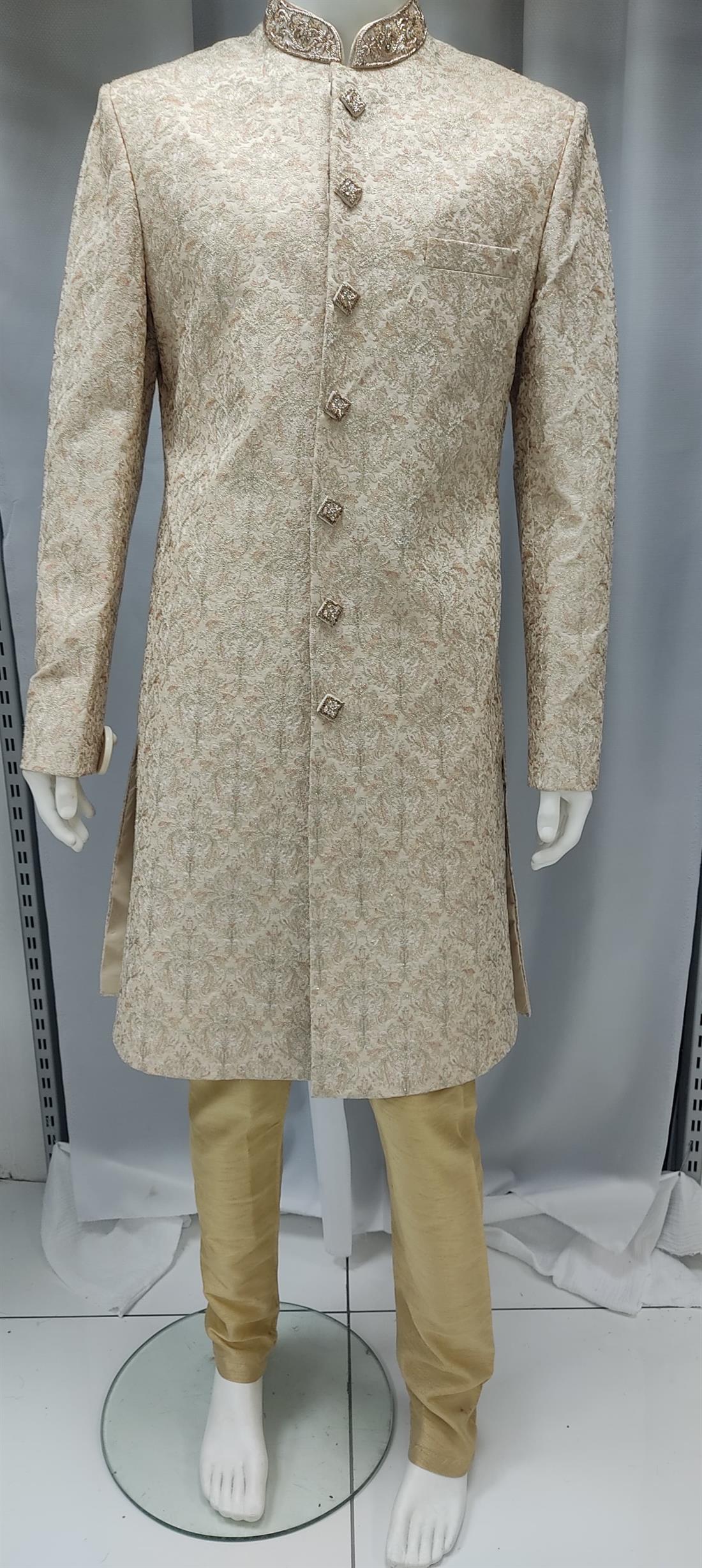 Gold Mens Sherwani