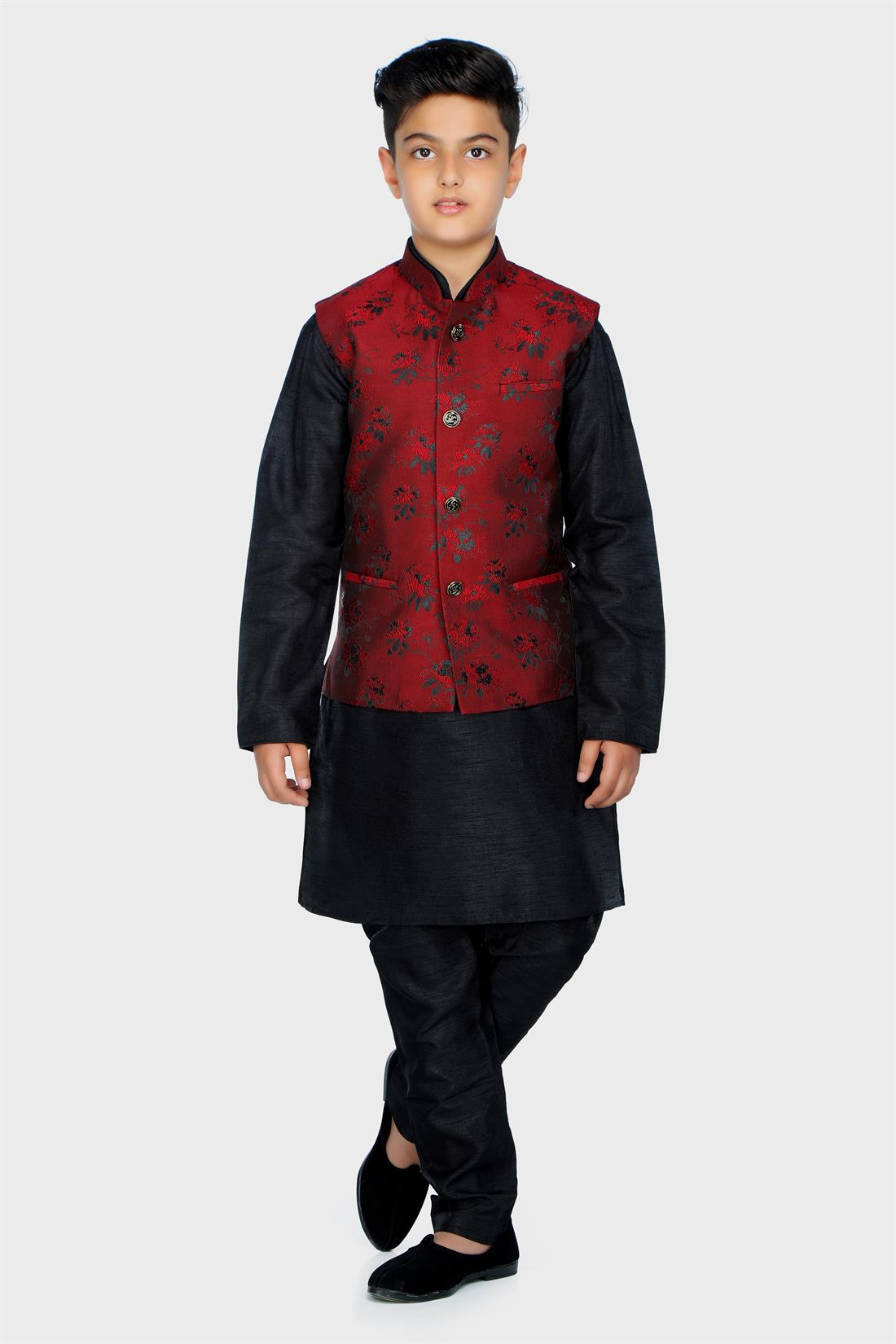 Maroon Boys Waistcoat