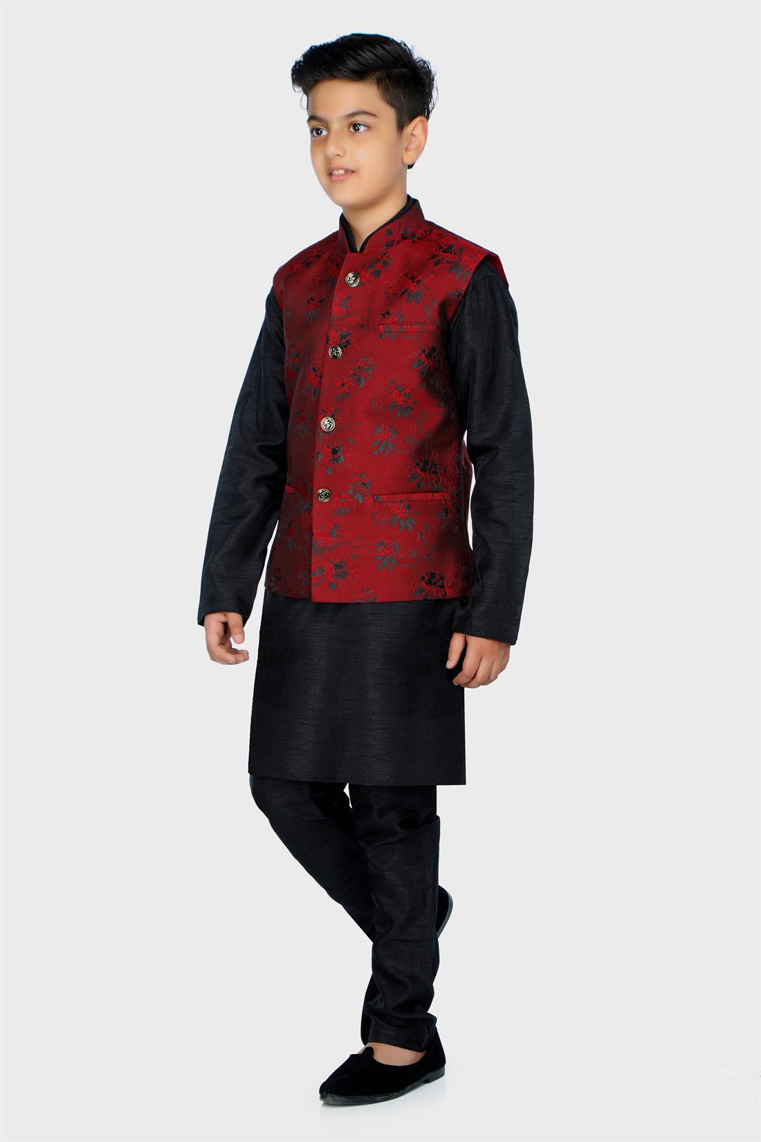 Maroon Boys Waistcoat