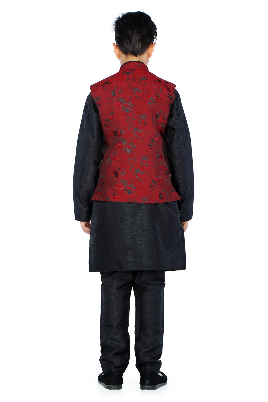 Maroon Boys Waistcoat