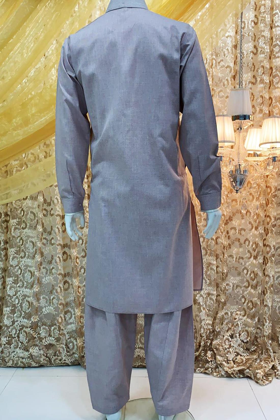 Peach Mens Kurta Pajama