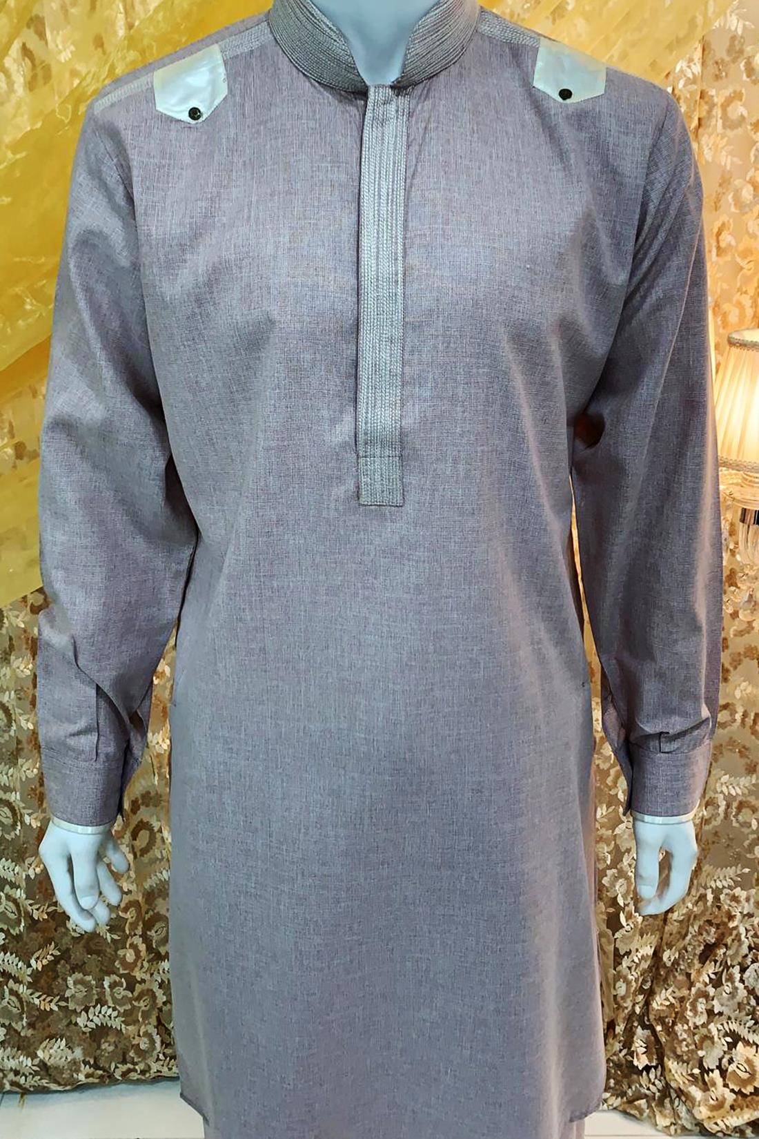 Peach Mens Kurta Pajama