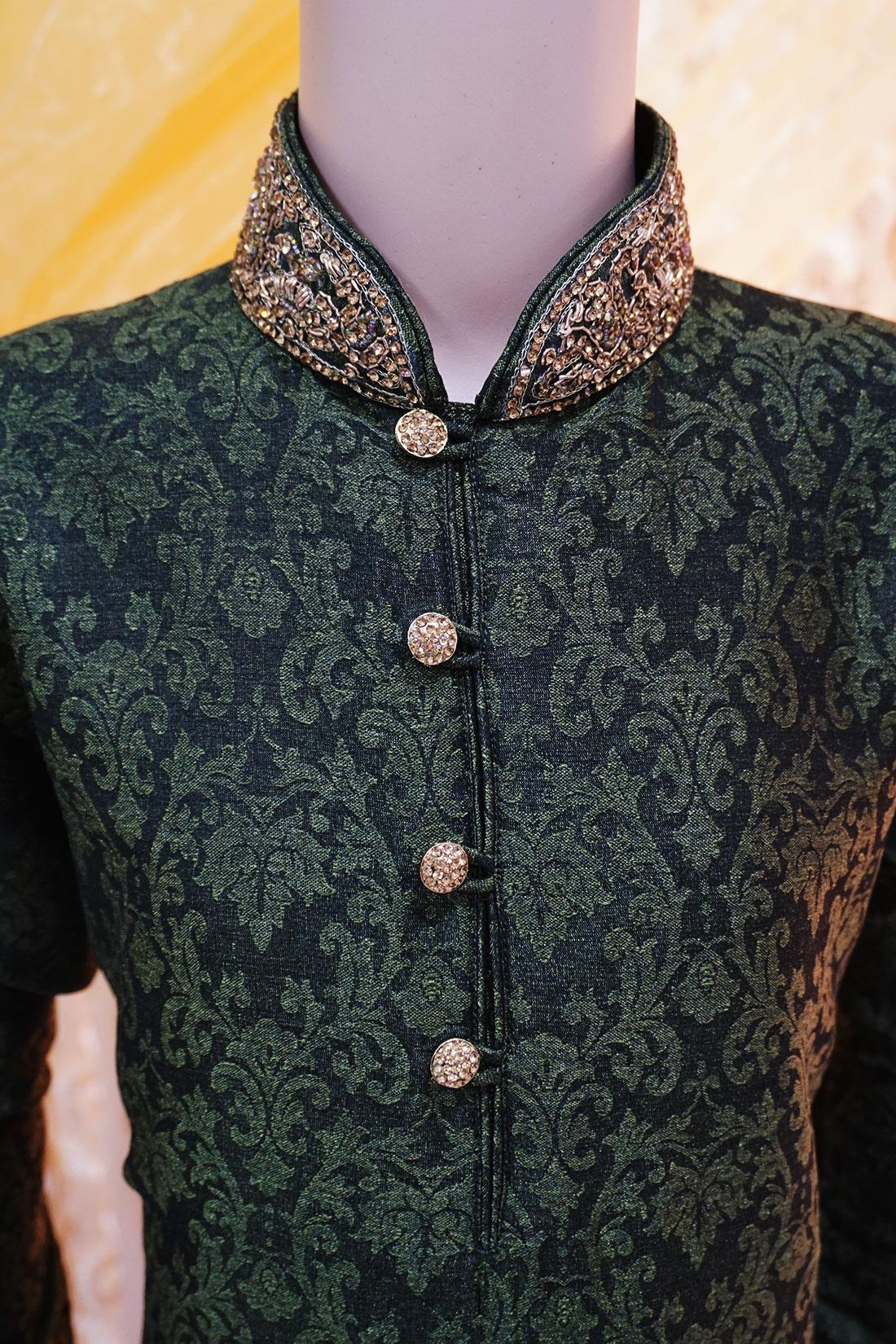 Green Boys Kurta Pajama