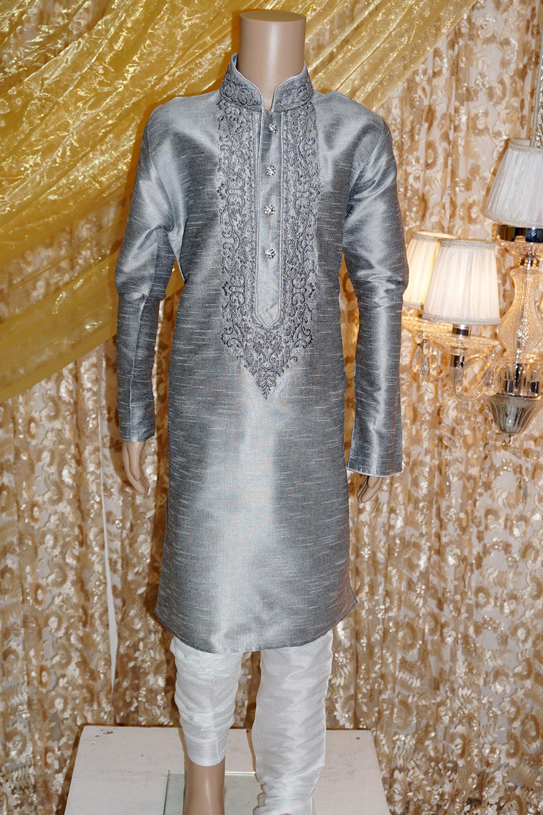 Grey Boys Kurta Pajama
