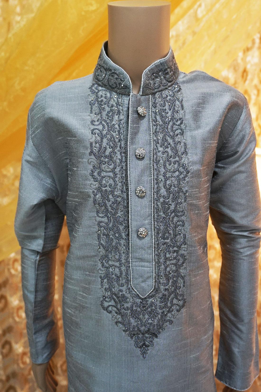 Grey Boys Kurta Pajama
