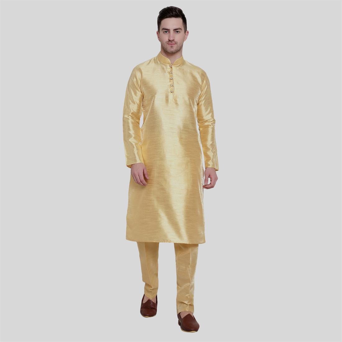 Silk Art dupion kurta pajma