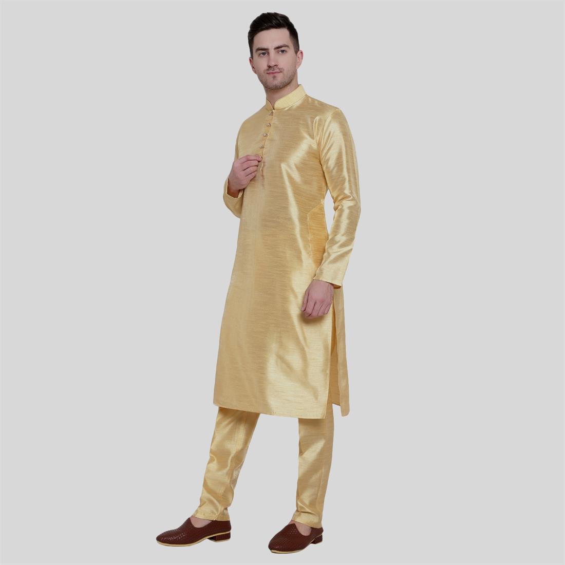 Silk Art dupion kurta pajma