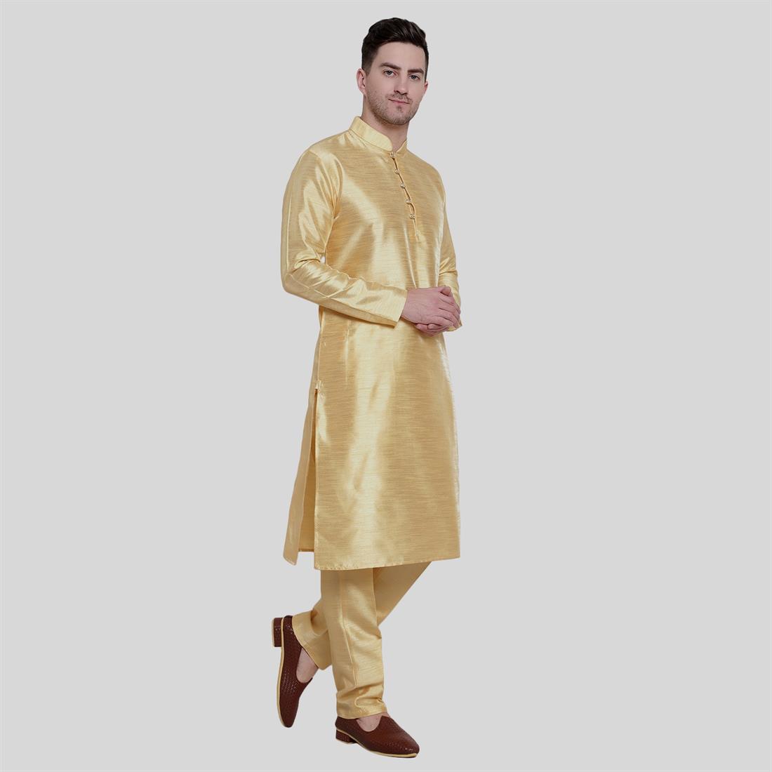 Silk Art dupion kurta pajma