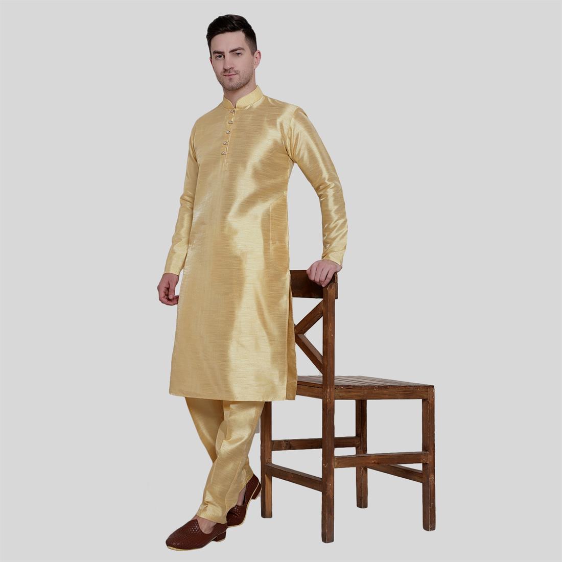 Silk Art dupion kurta pajma