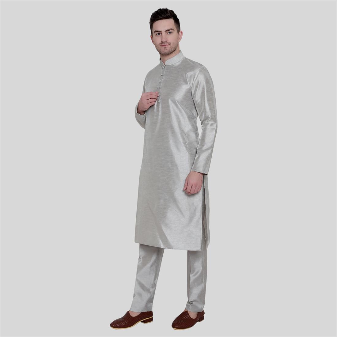 Silk Art dupion kurta pajma