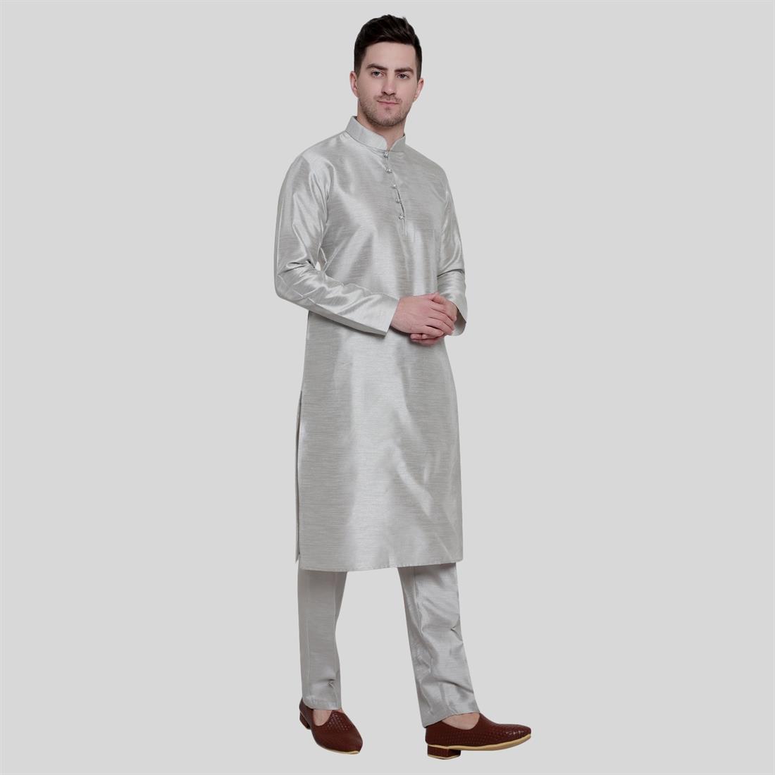 Silk Art dupion kurta pajma