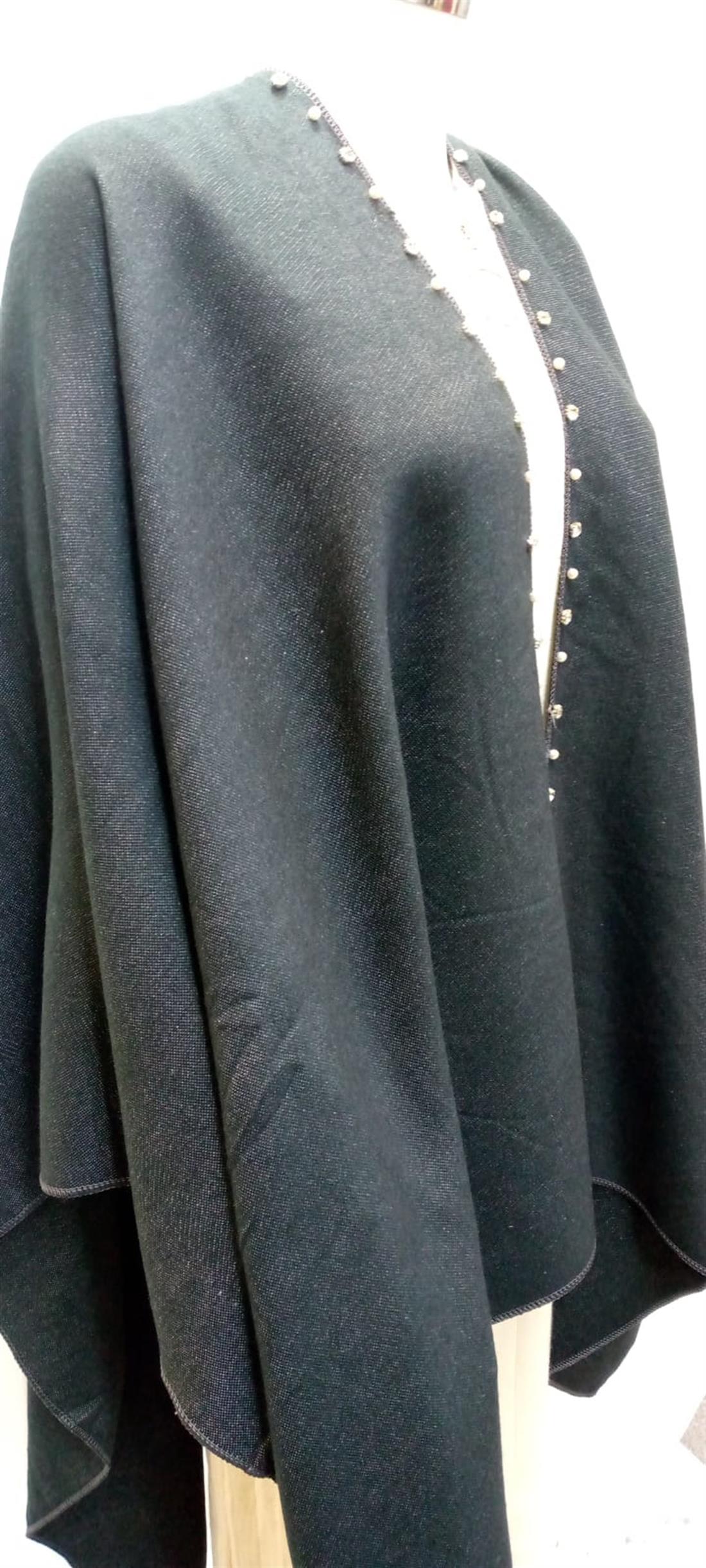 Black Ladies Ponchu Shawl