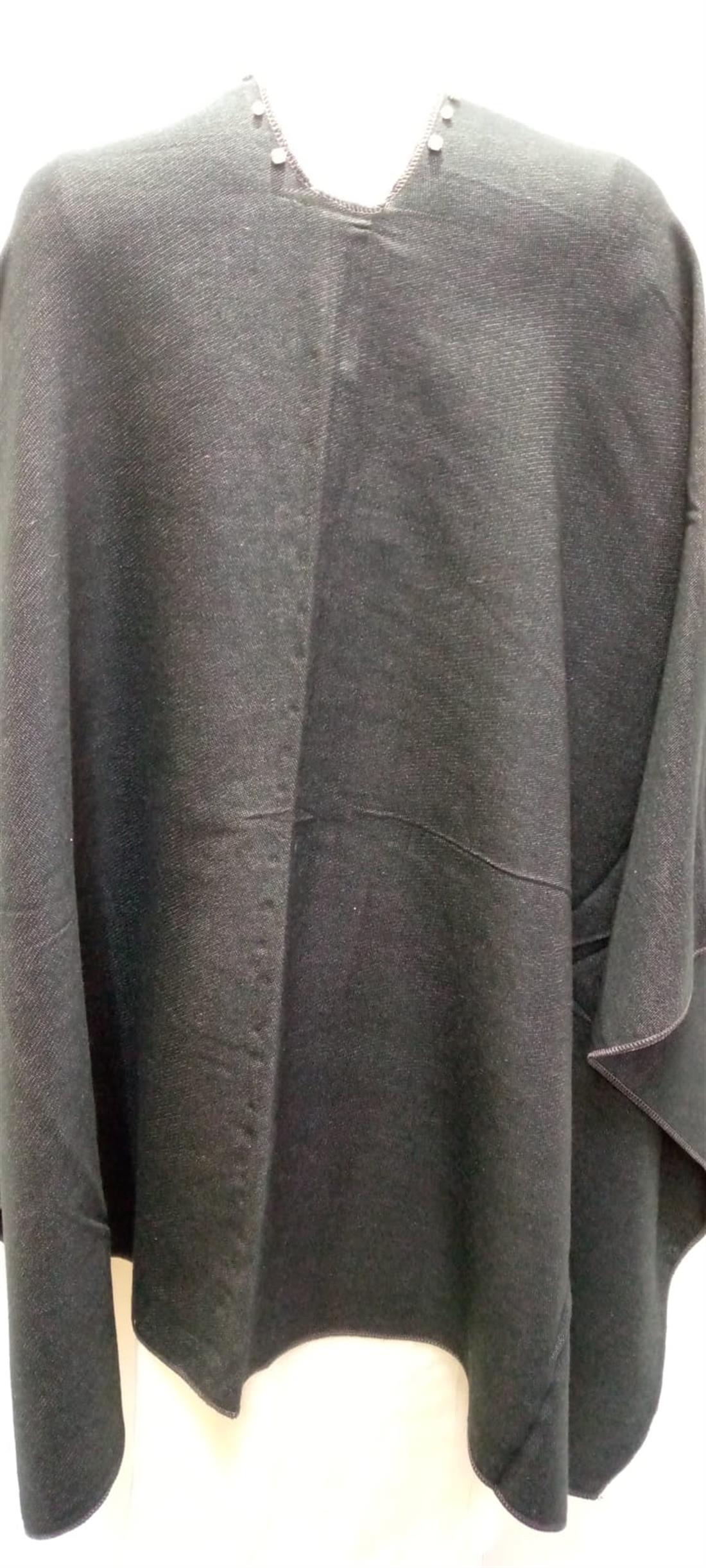 Black Ladies Ponchu Shawl
