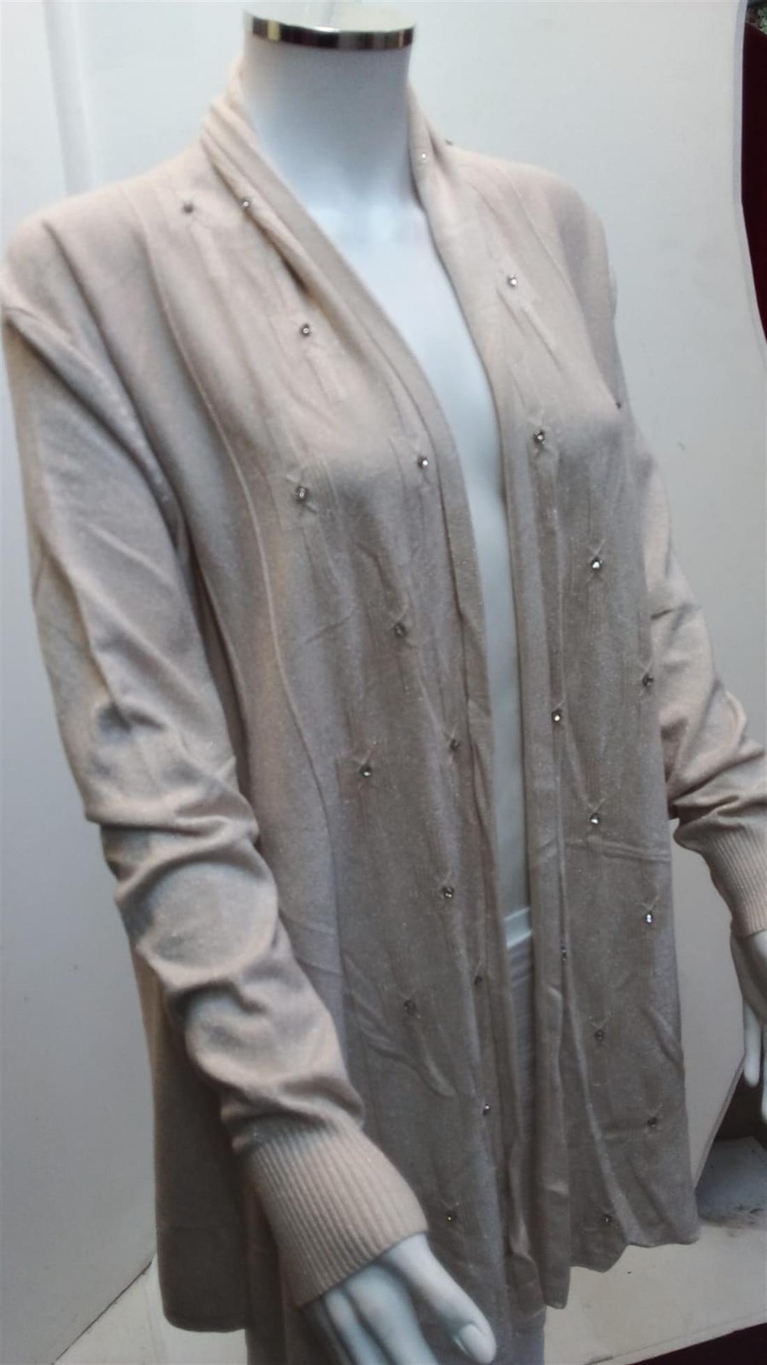 Cream Long Cardigan