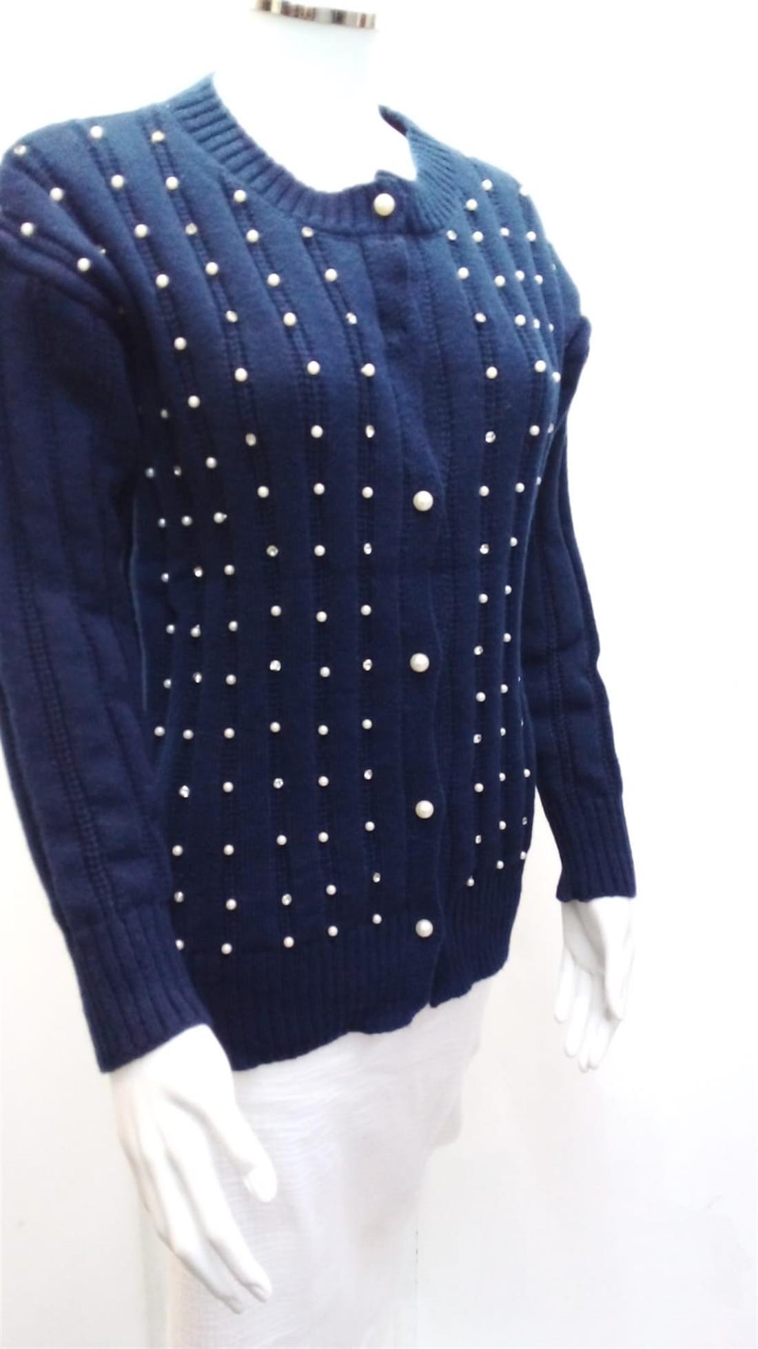 Navy Ladies Cardigan