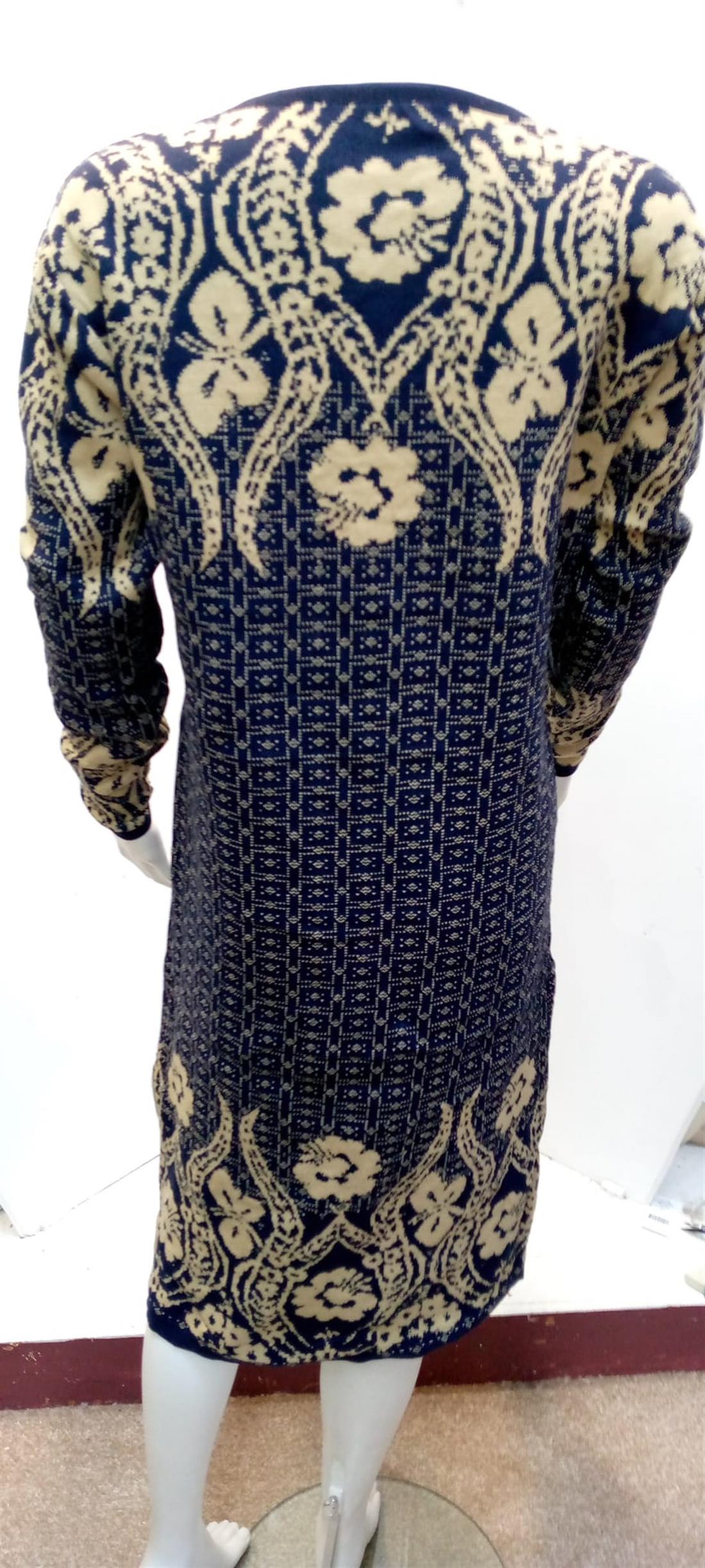 Navy Printed Ladies Jumper