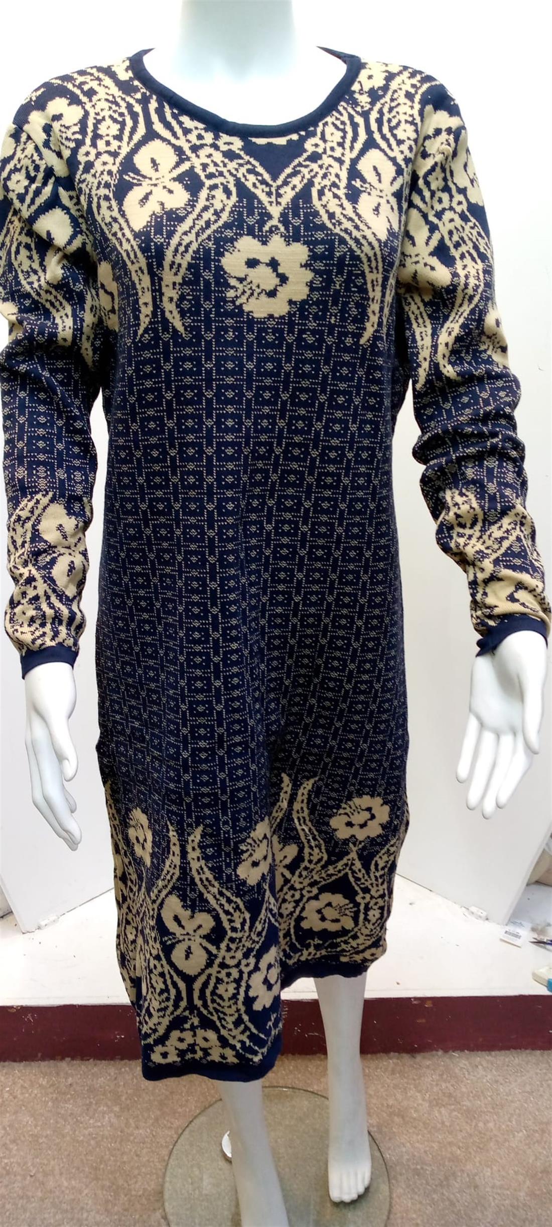 Navy Printed Ladies Jumper