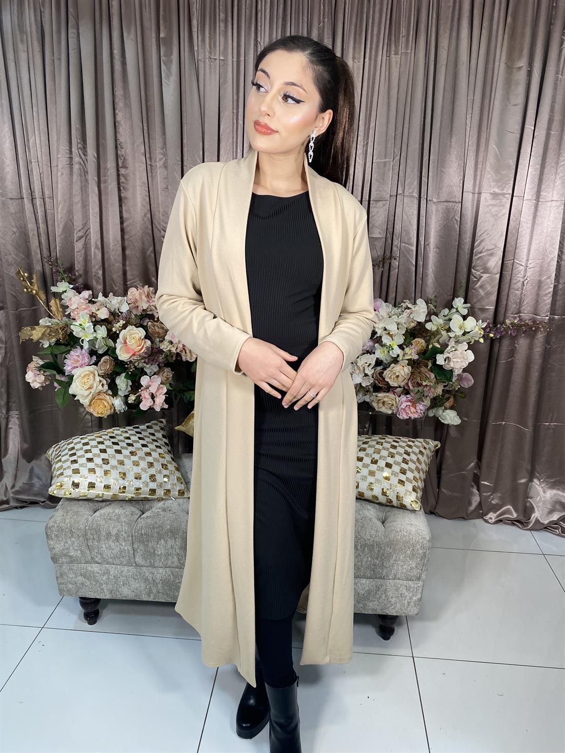 Beige Ladies Long Coat
