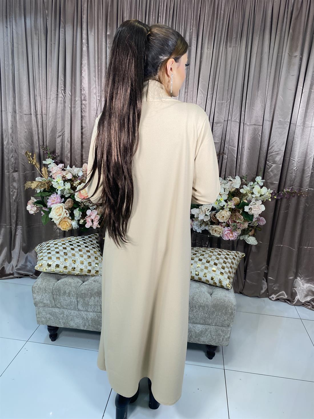 Beige Ladies Long Coat