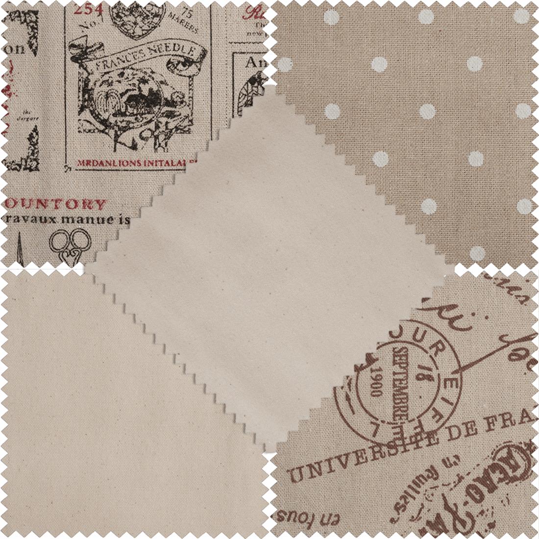 Natural Printed Linen Fat Quarter Bundle