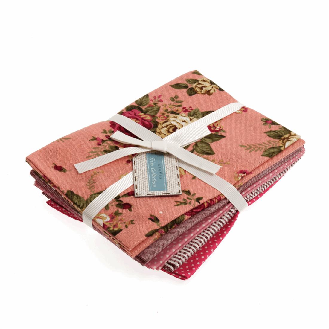 Multicolour Linen Fat Quarter Bundle
