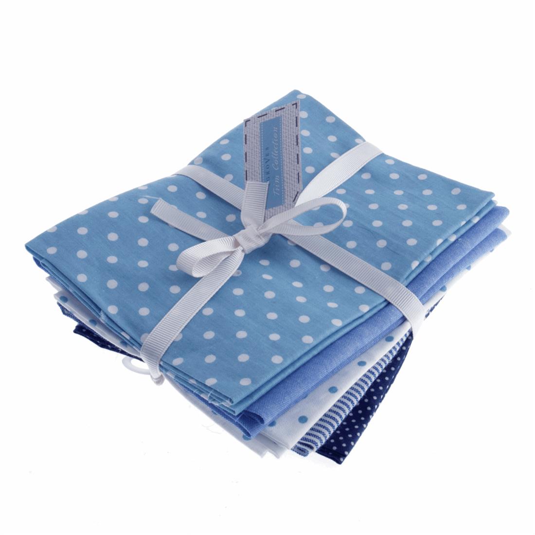 Blue Linen Fat Quarter Bundle