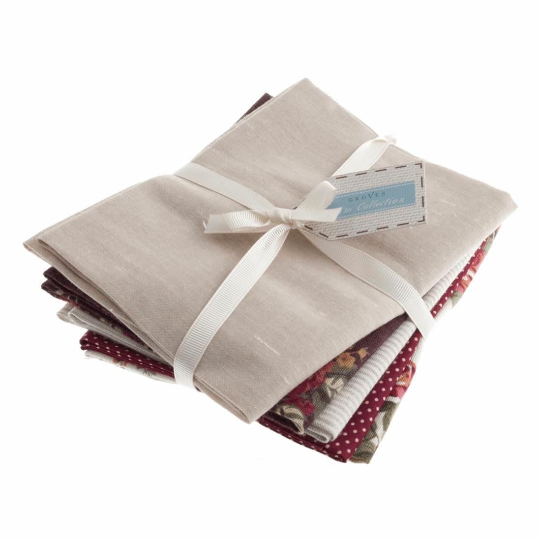 Multicolour Linen Fat Quarter Bundle