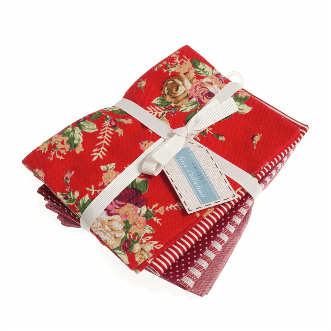 Reds Printed Fat Quarter Bundle