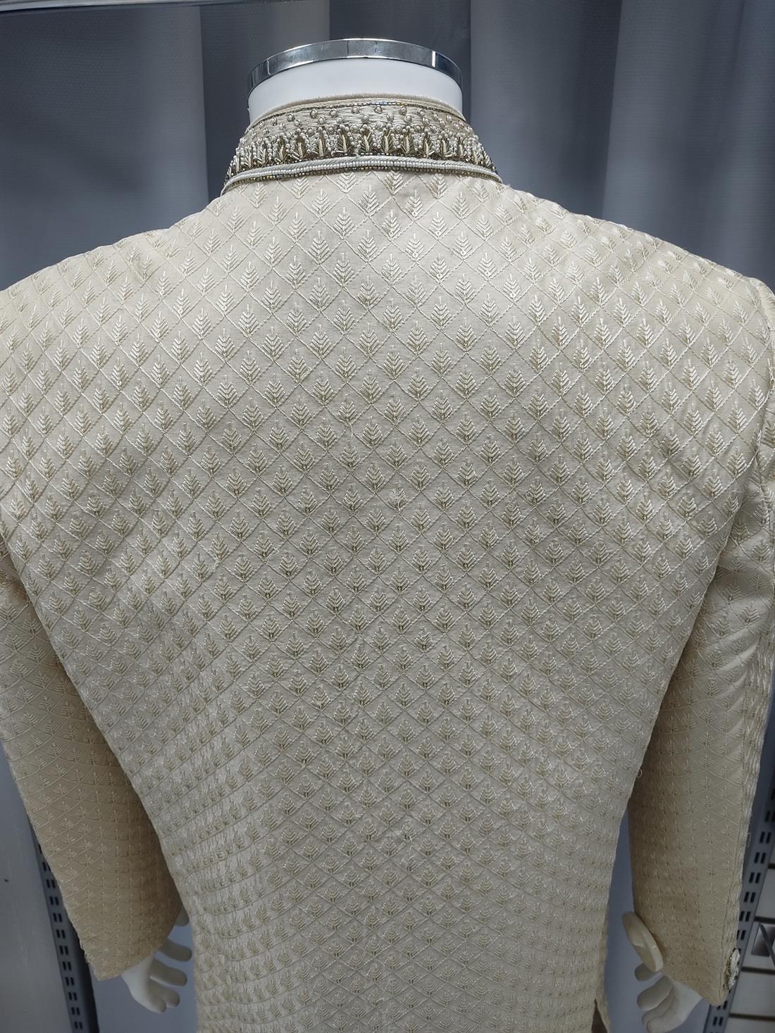 Beige Mens Sherwani