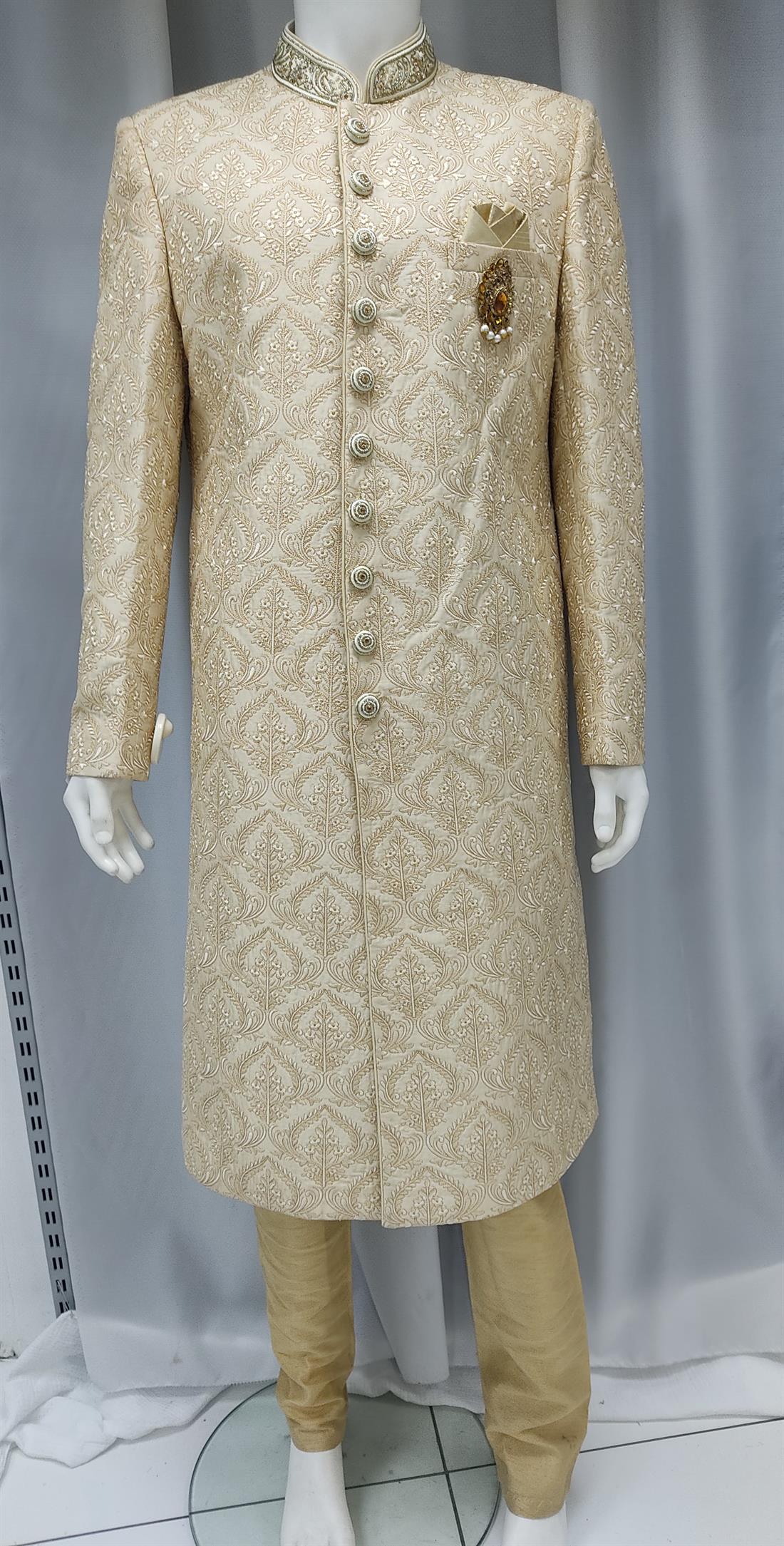 Gold Mens Sherwani