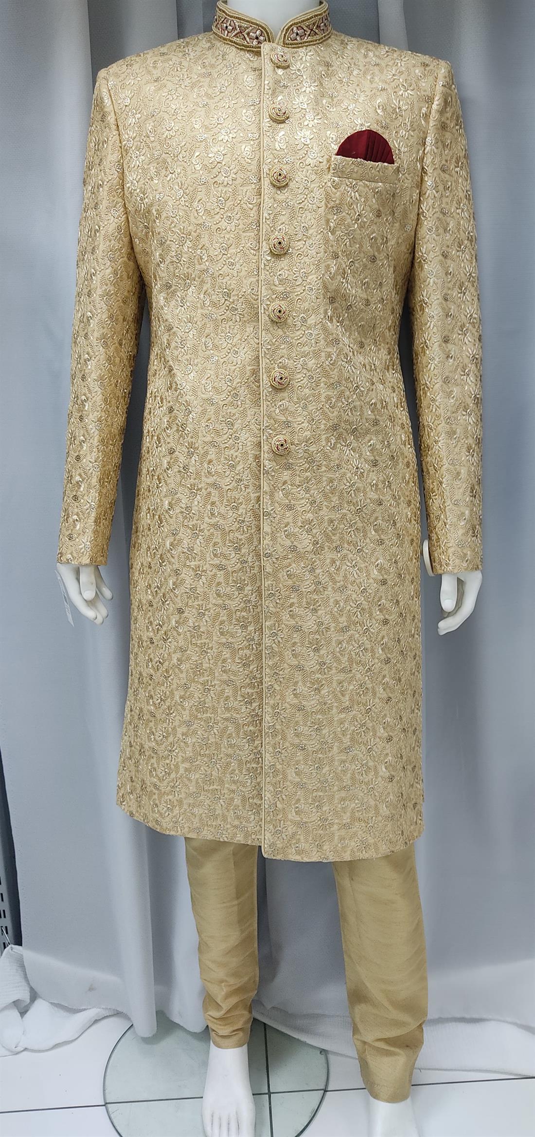 Gold Mens Sherwani