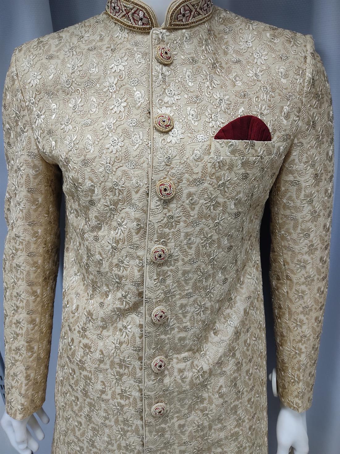 Gold Mens Sherwani