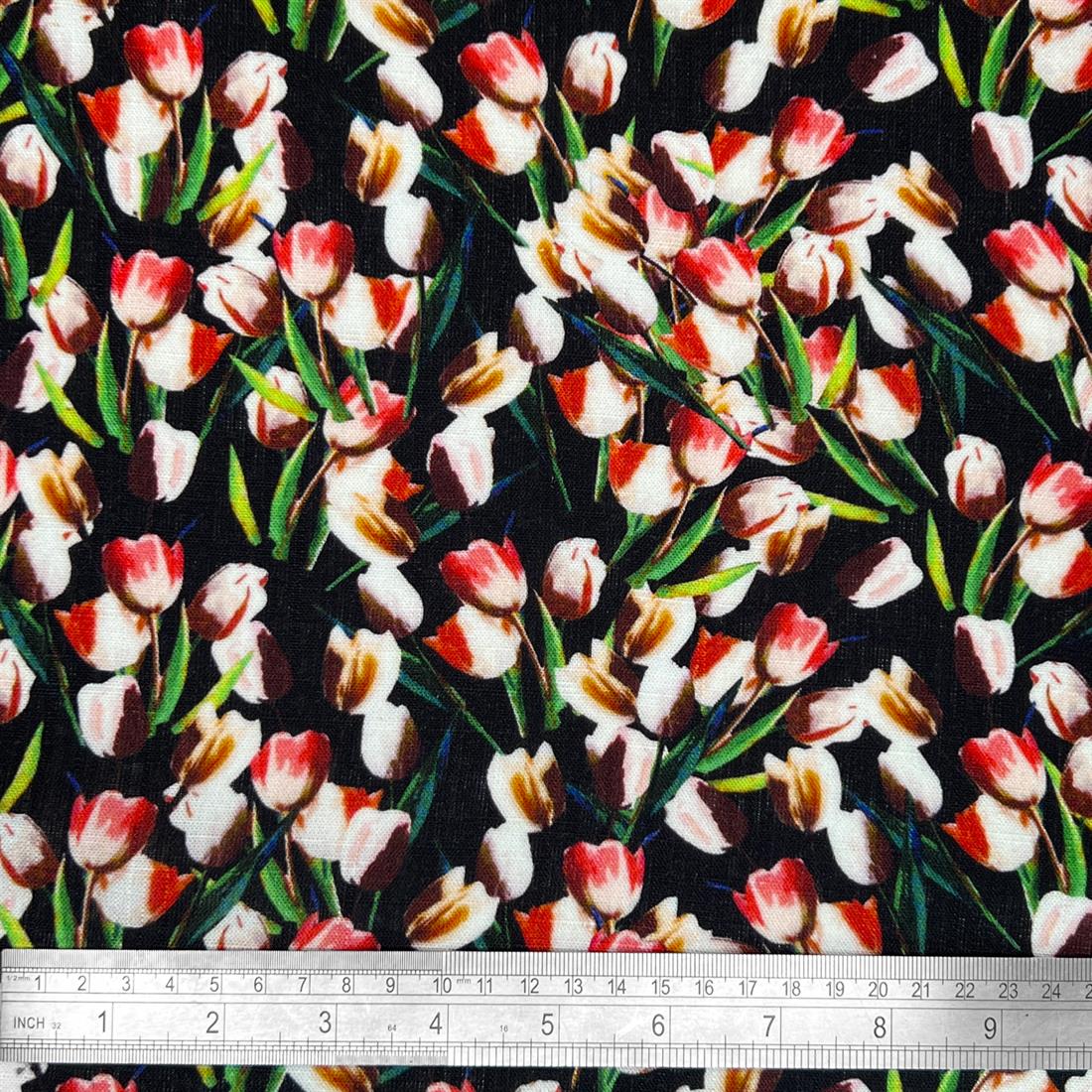 Natalie Printed Linen Viscose
