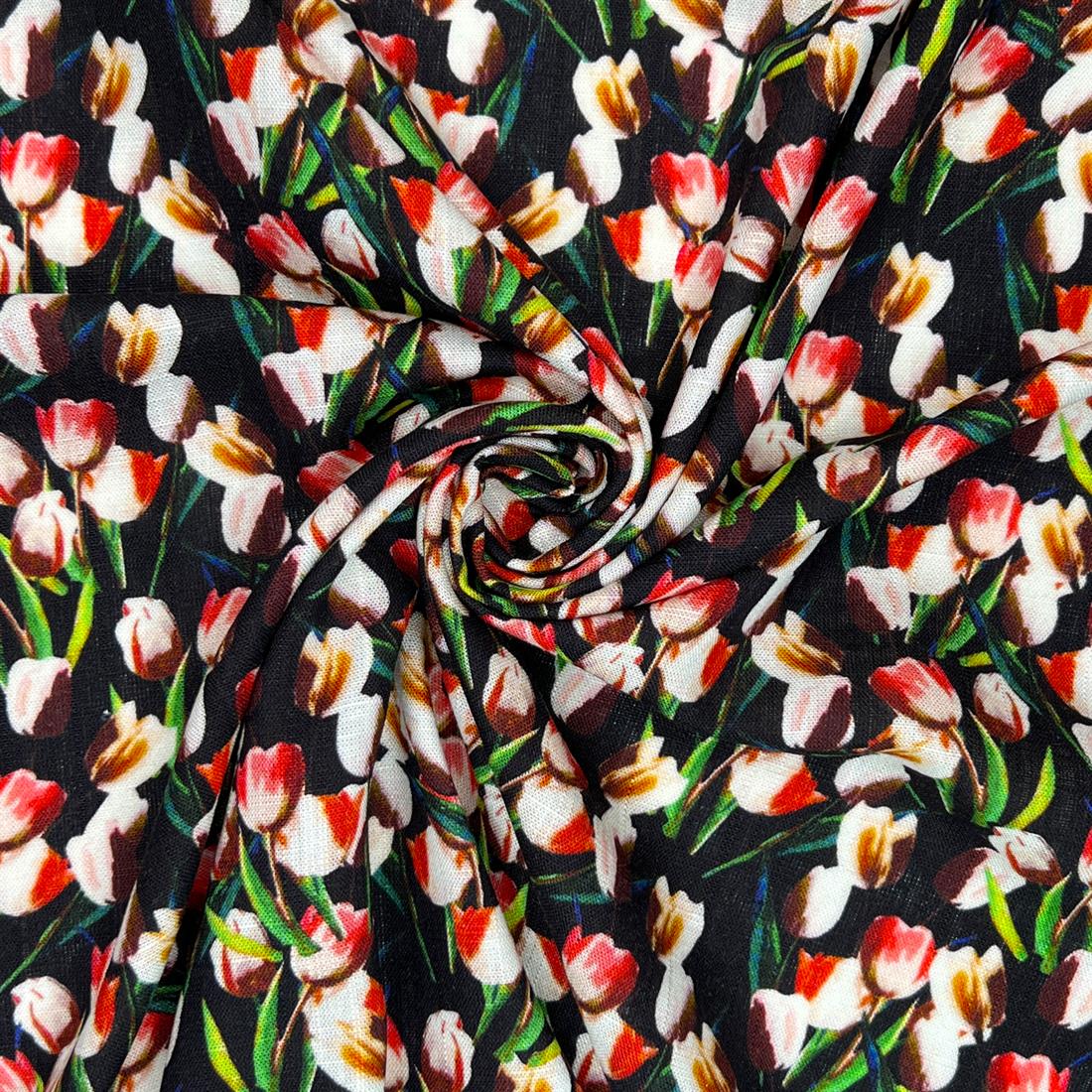 Natalie Printed Linen Viscose